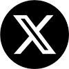 A black and white logo with the letter x.